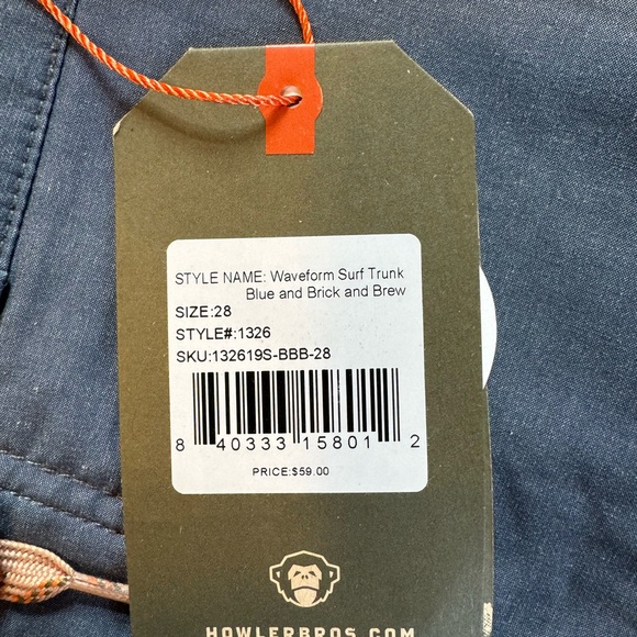 Howler Waveform Surf Trunk - Picture 3 of 7